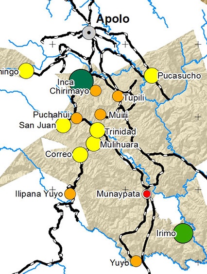 Mapa de Familias Pueblo LECO de Apolo