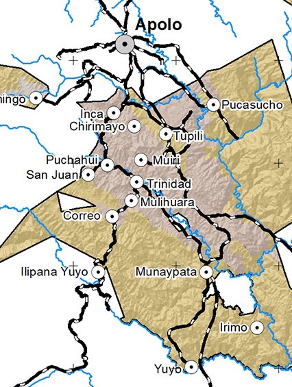Mapa Fisiografía Pueblo LECO de Apolo