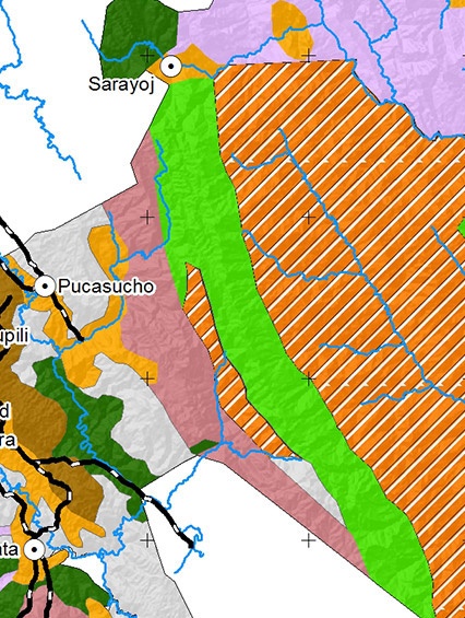 Mapa Zonificación Pueblo LECO de Apolo